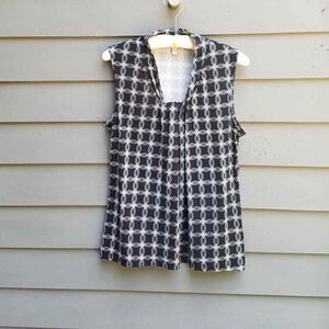 Banana Republic Factory Black White Top size large